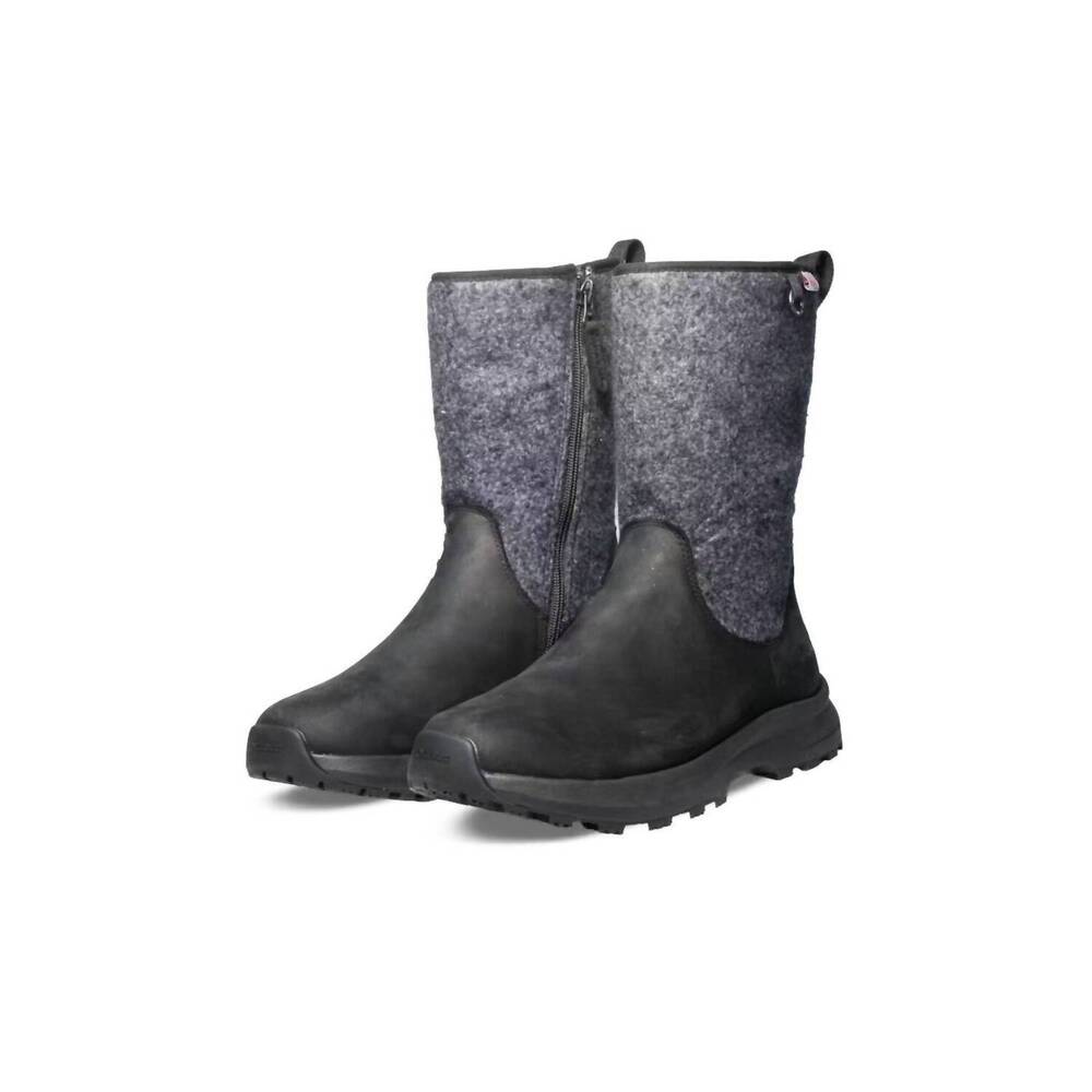 NEW ICEBUG women's grove michelin winter boots in black/grey
